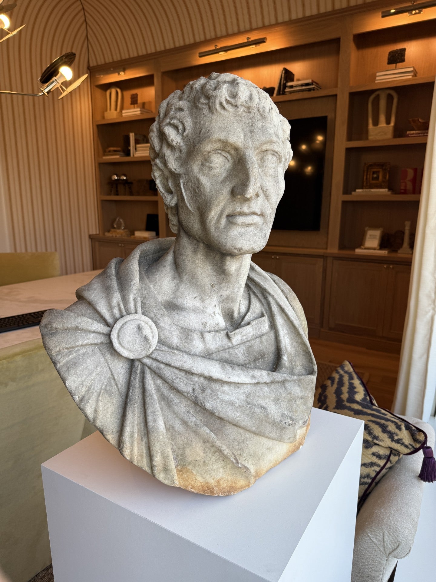 Antique Carved Bust