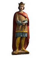 Antique Wooden Knight Statue
