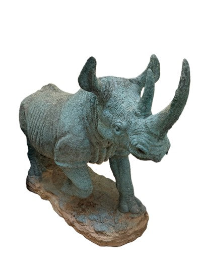 Bronze Rhinoceros Sculpture