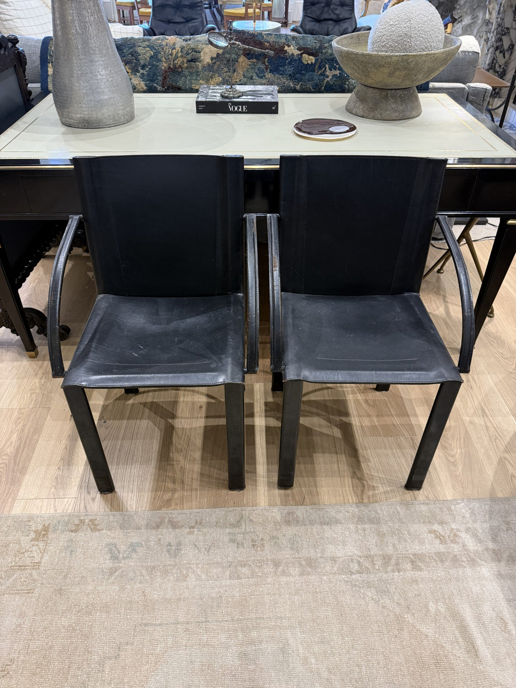 Pair of Carlo Bartoli for Matteo Grassi Dining Armchairs