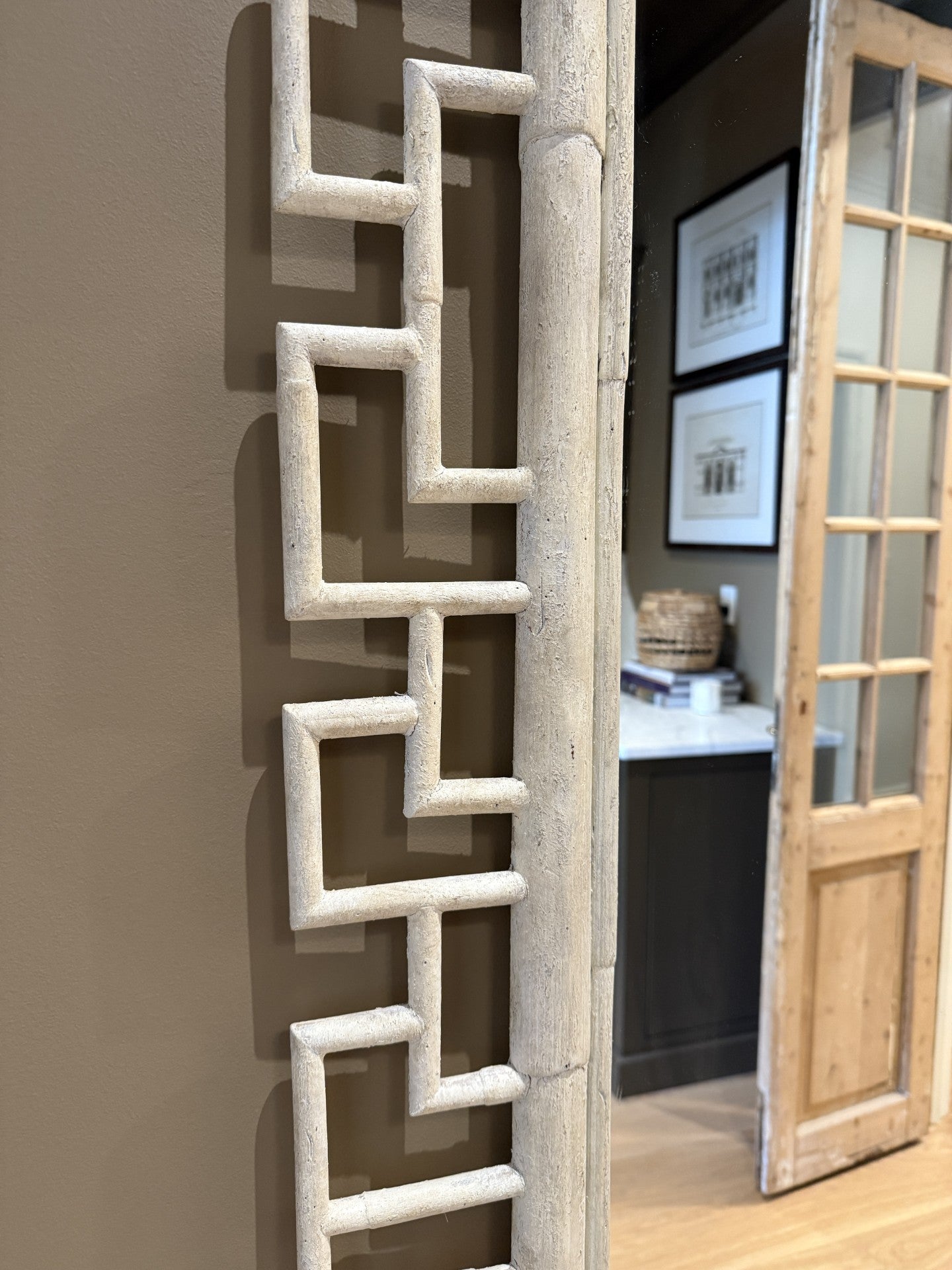Large Hollywood Regency / Greek Key mirror