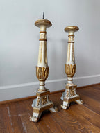 Pair of Antique Baroque Candlesticks