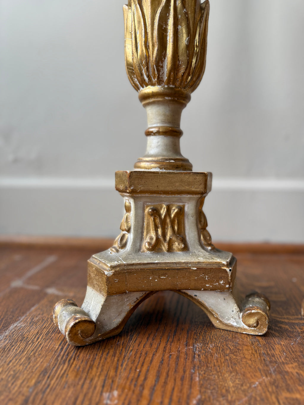 Pair of Antique Baroque Candlesticks