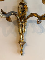 Pair of Gilded Iron French 1900 Sconces