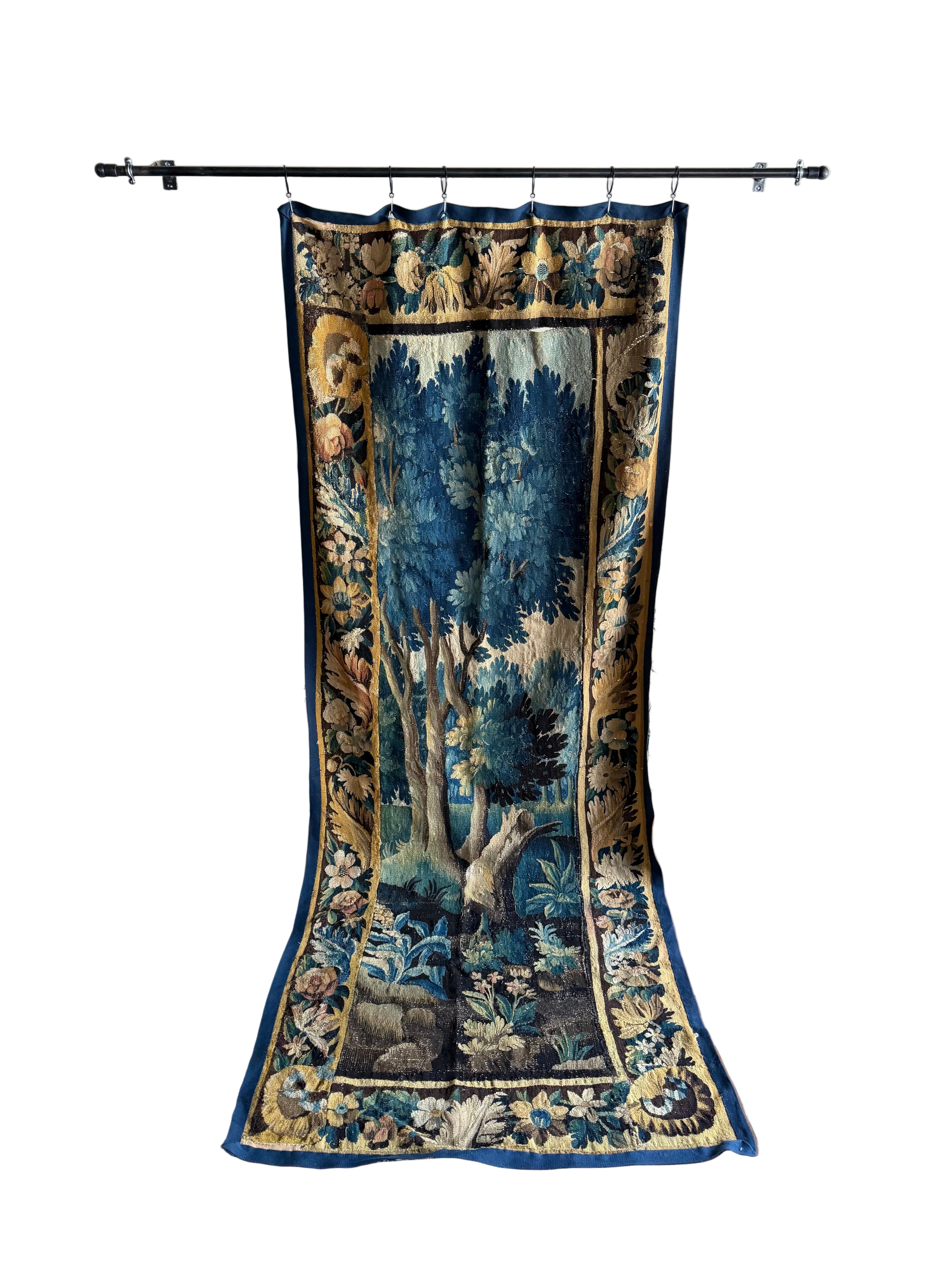 French Antique Tapestry with Border