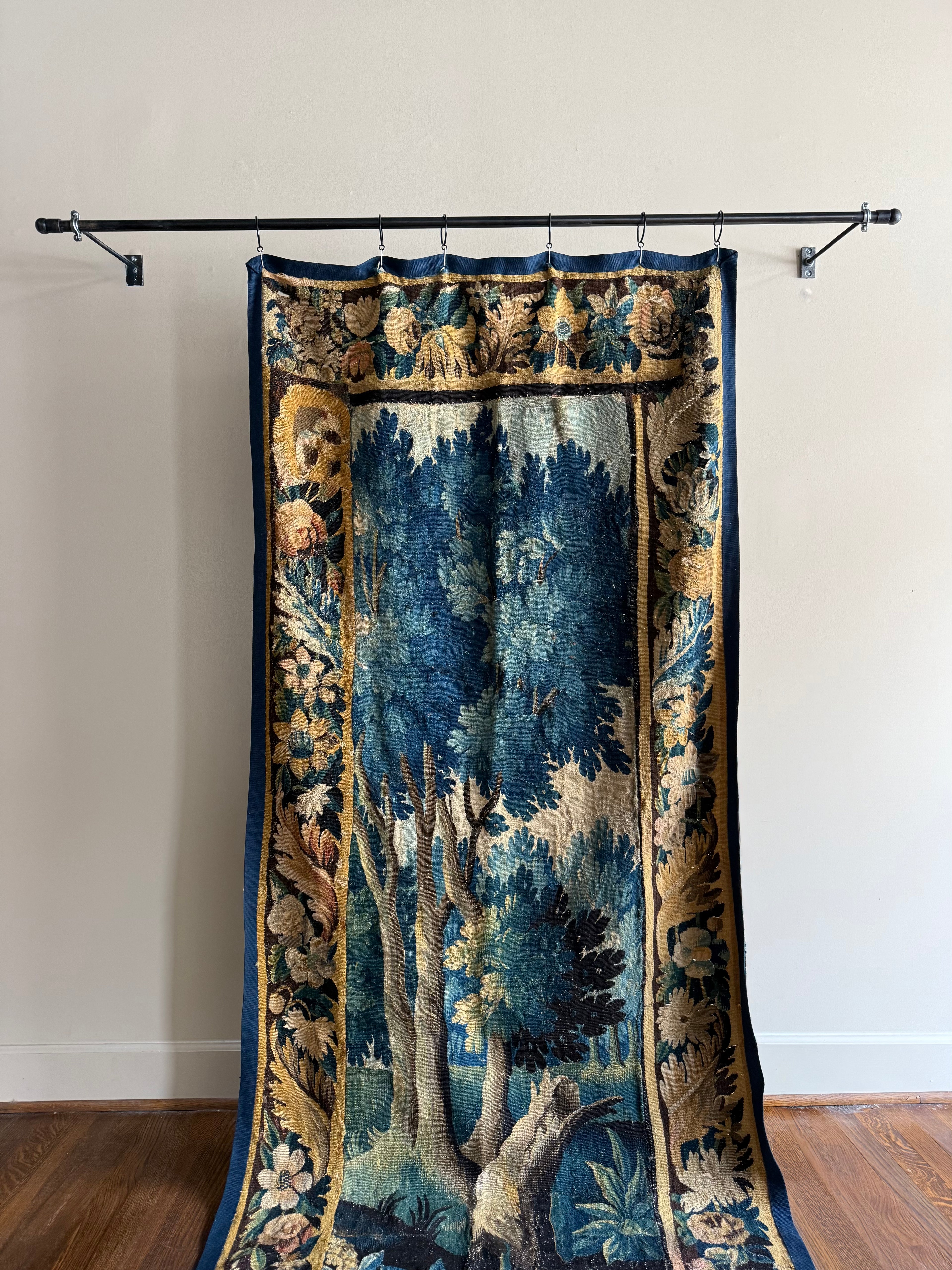 French Antique Tapestry with Border