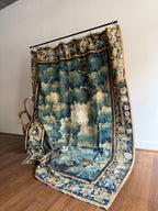French Antique Tapestry with Border