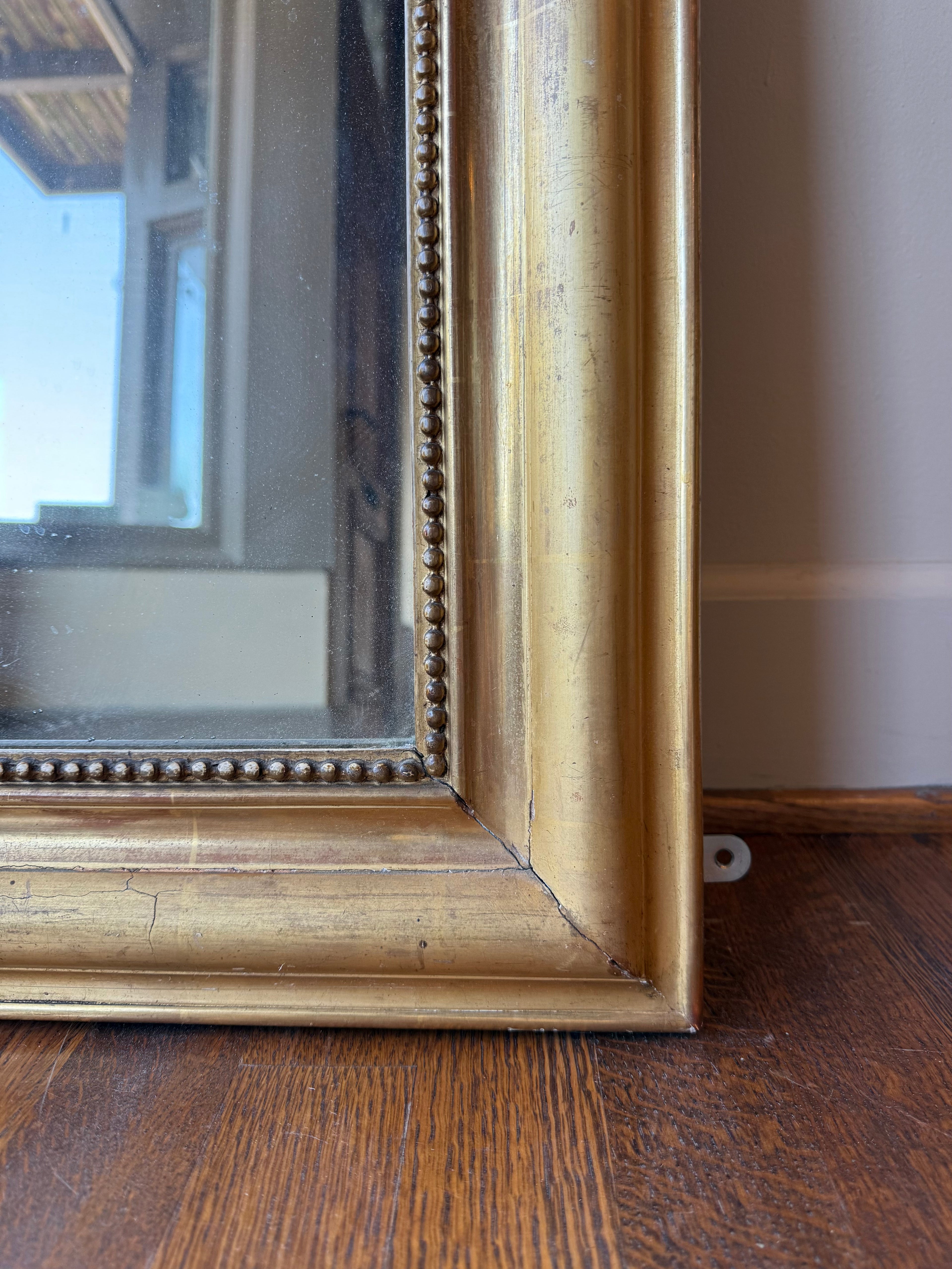 19th Century French Louis Philippe Mirror - 35"W X 47.5"H