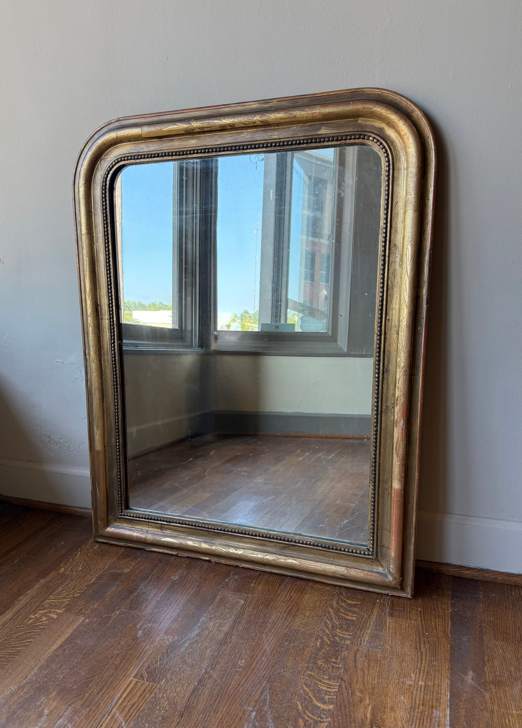 19th Century Antique Louis Philippe Mirror - 30.5"W X 38"H