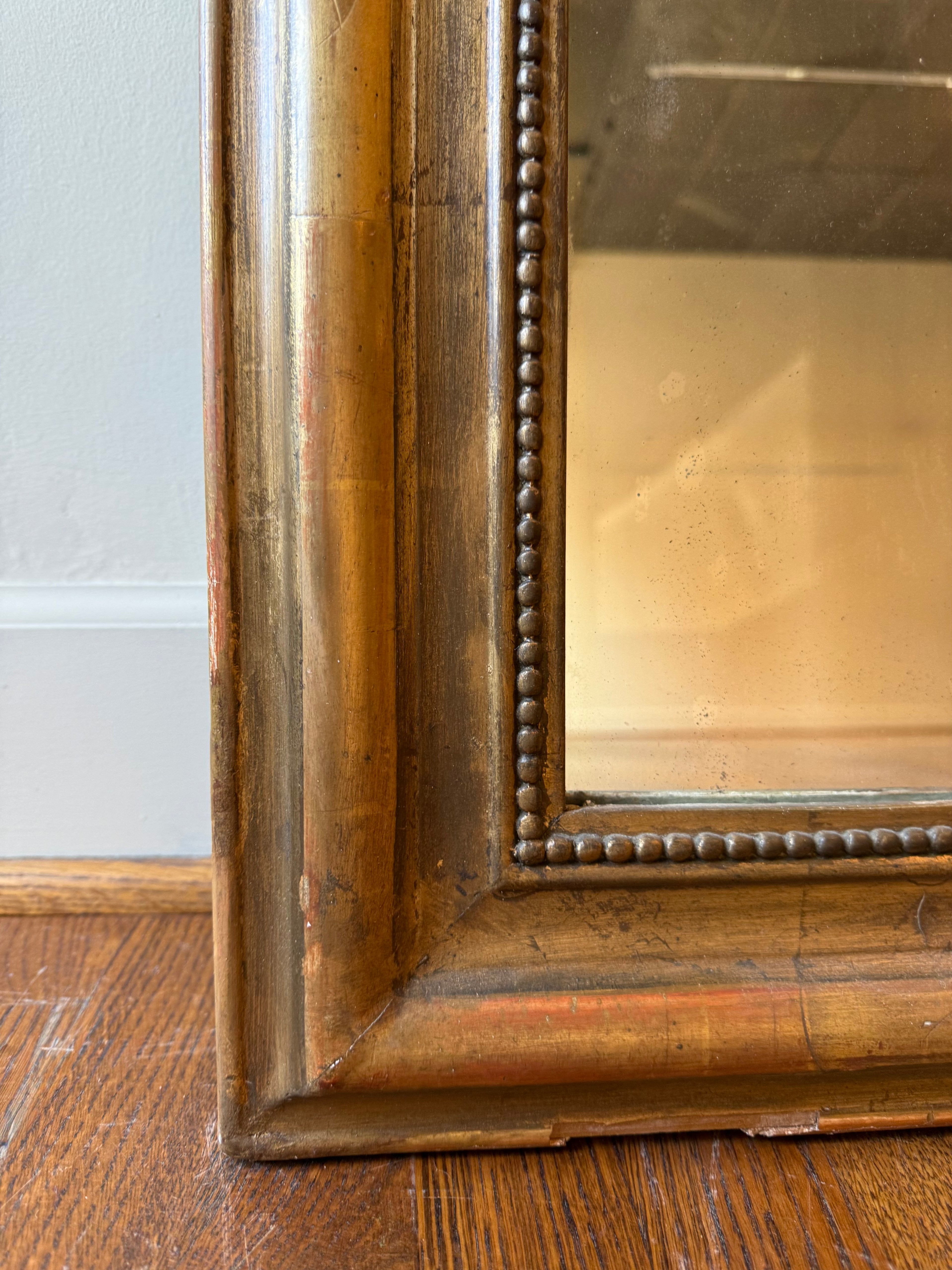 19th Century Antique Louis Philippe Mirror - 30.5"W X 38"H