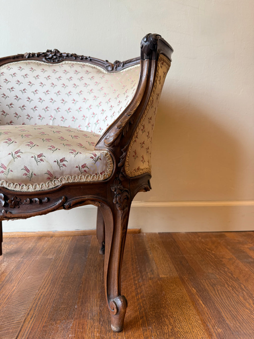 Pair of 1890 French Louis XV Bergere Chairs