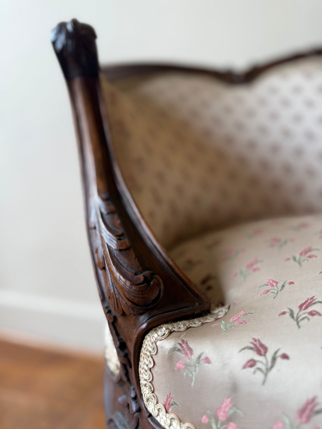 Pair of 1890 French Louis XV Bergere Chairs