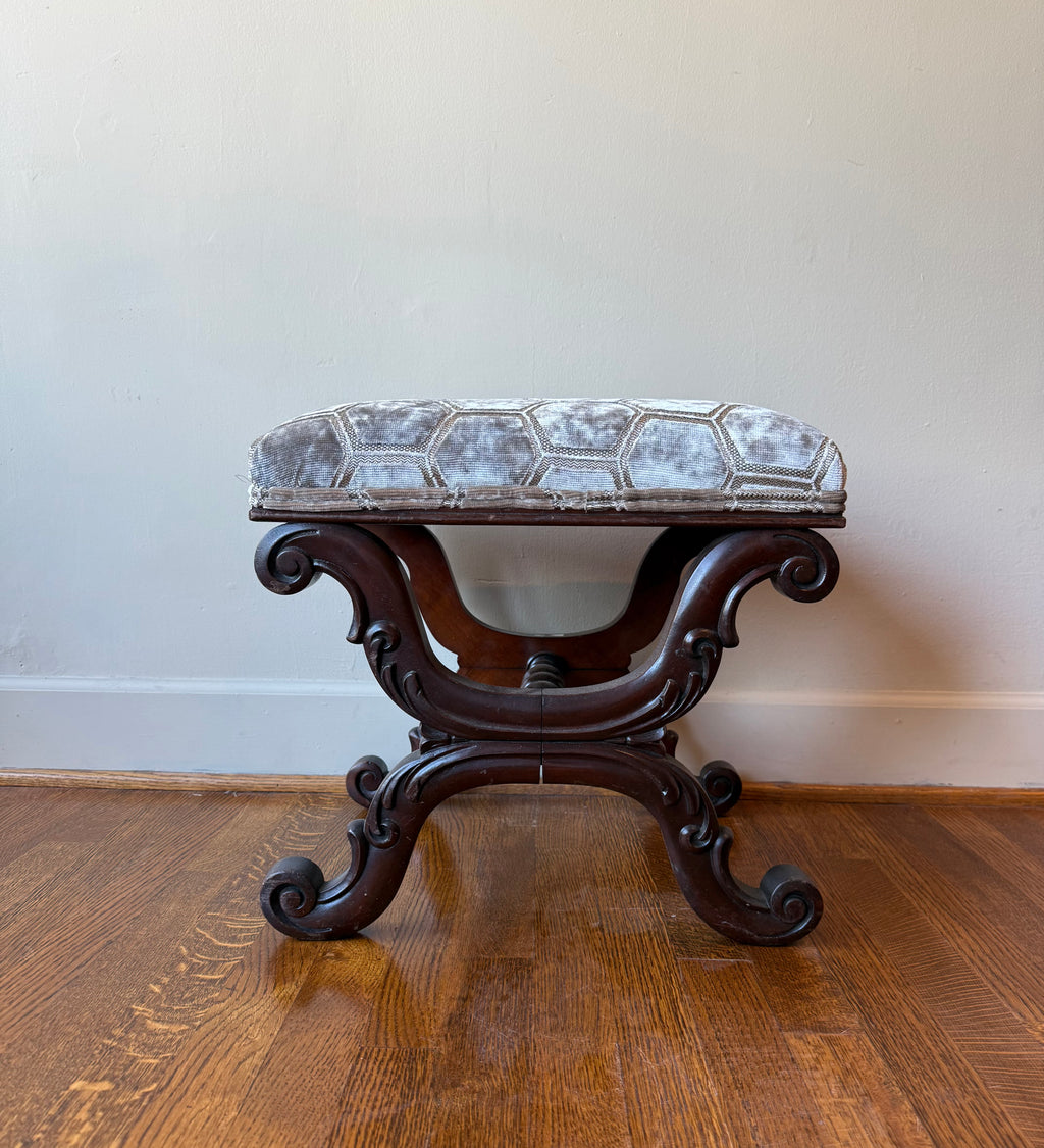 Antique William IV Mahogany Ottoman
