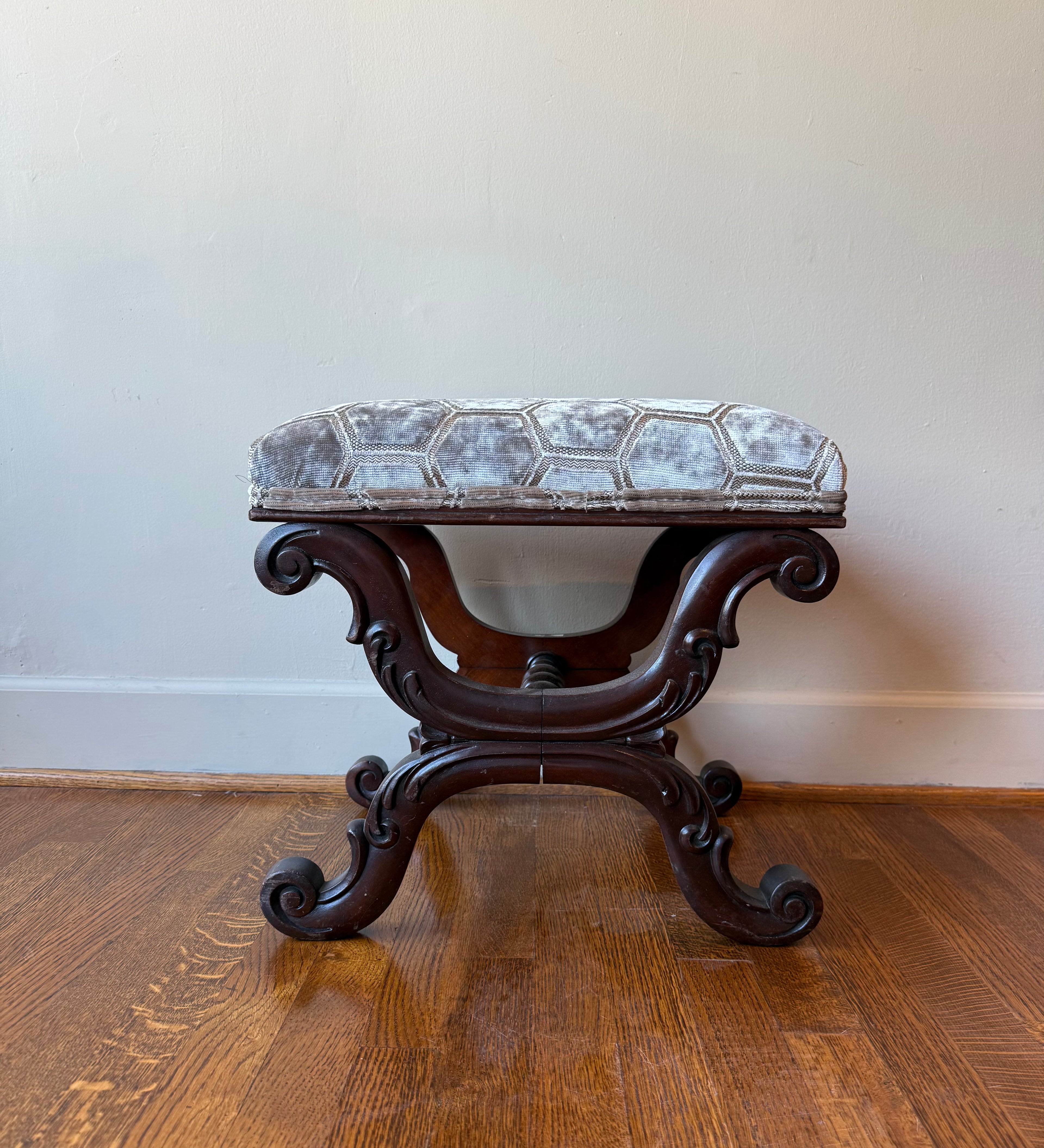 Antique William IV Mahogany Ottoman