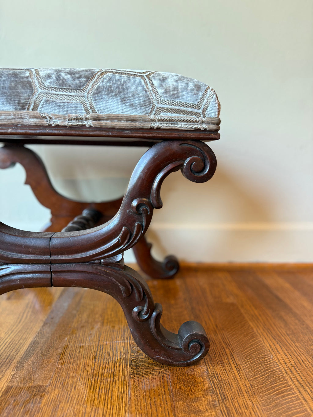 Antique William IV Mahogany Ottoman