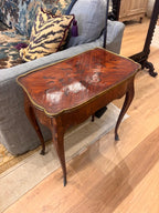 French Louis XV Style Marquetry Side Table