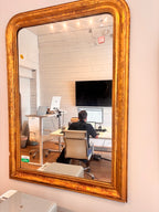 19th Century French Louis Philippe Mirror - 39" W X 55" H