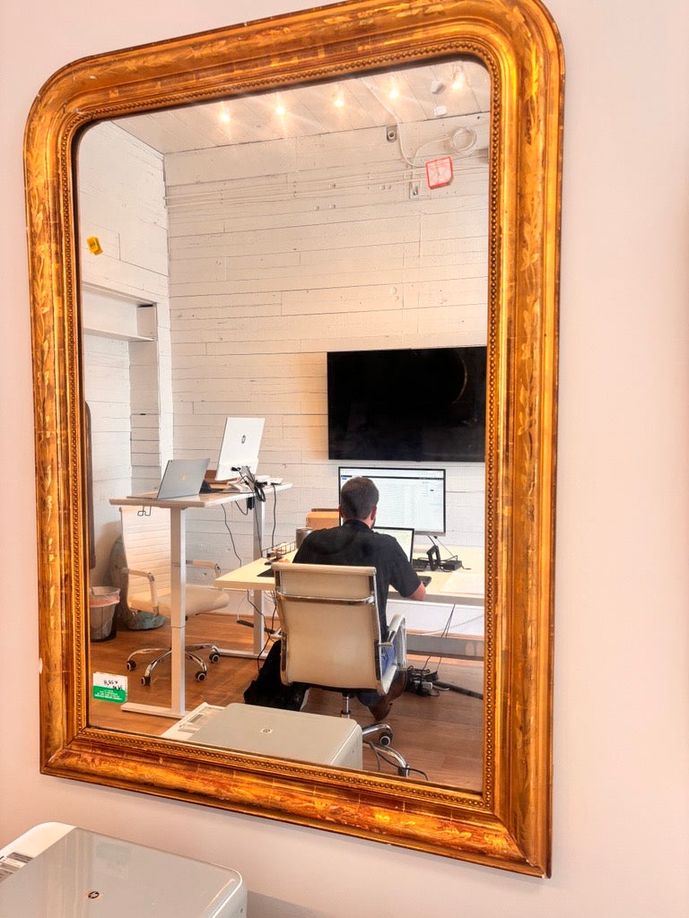 19th Century French Louis Philippe Mirror - 39" W X 55" H