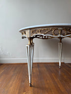 Marble Top Gilded Round Table