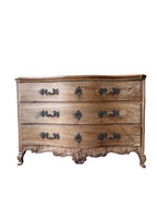 19th-century French Louis XV–style walnut commode