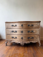 19th-century French Louis XV–style walnut commode