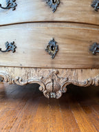 19th-century French Louis XV–style walnut commode
