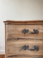 19th-century French Louis XV–style walnut commode