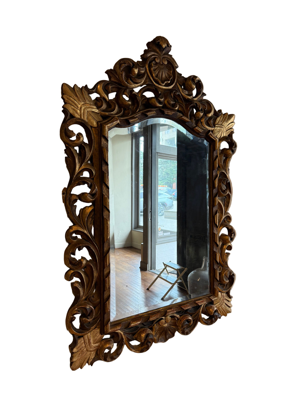 18th Century Antique English Giltwood Mirror