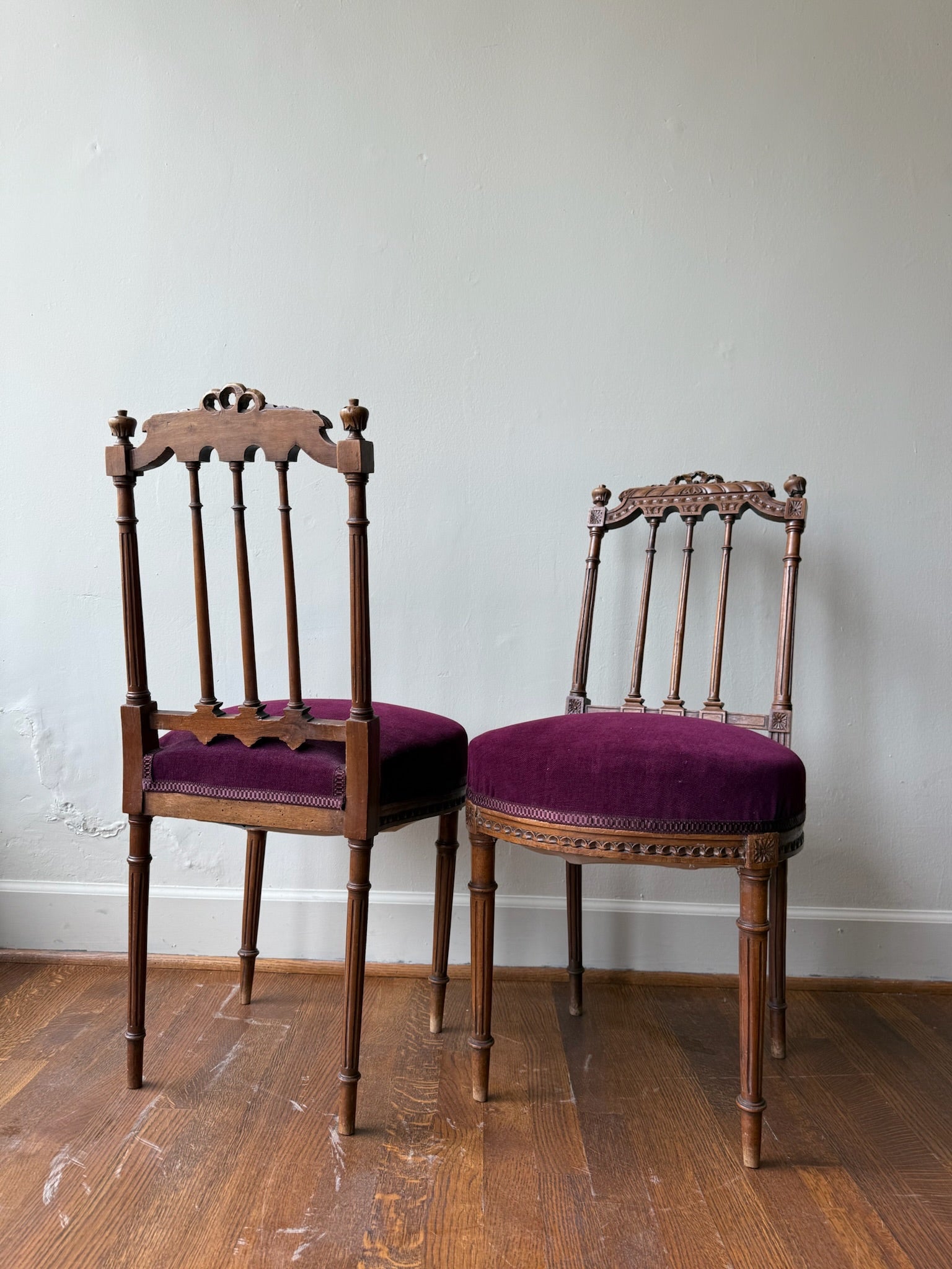 Pair of Louis XVI Armless Chair