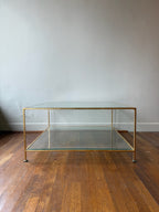 Glass & Brass Coffee Table