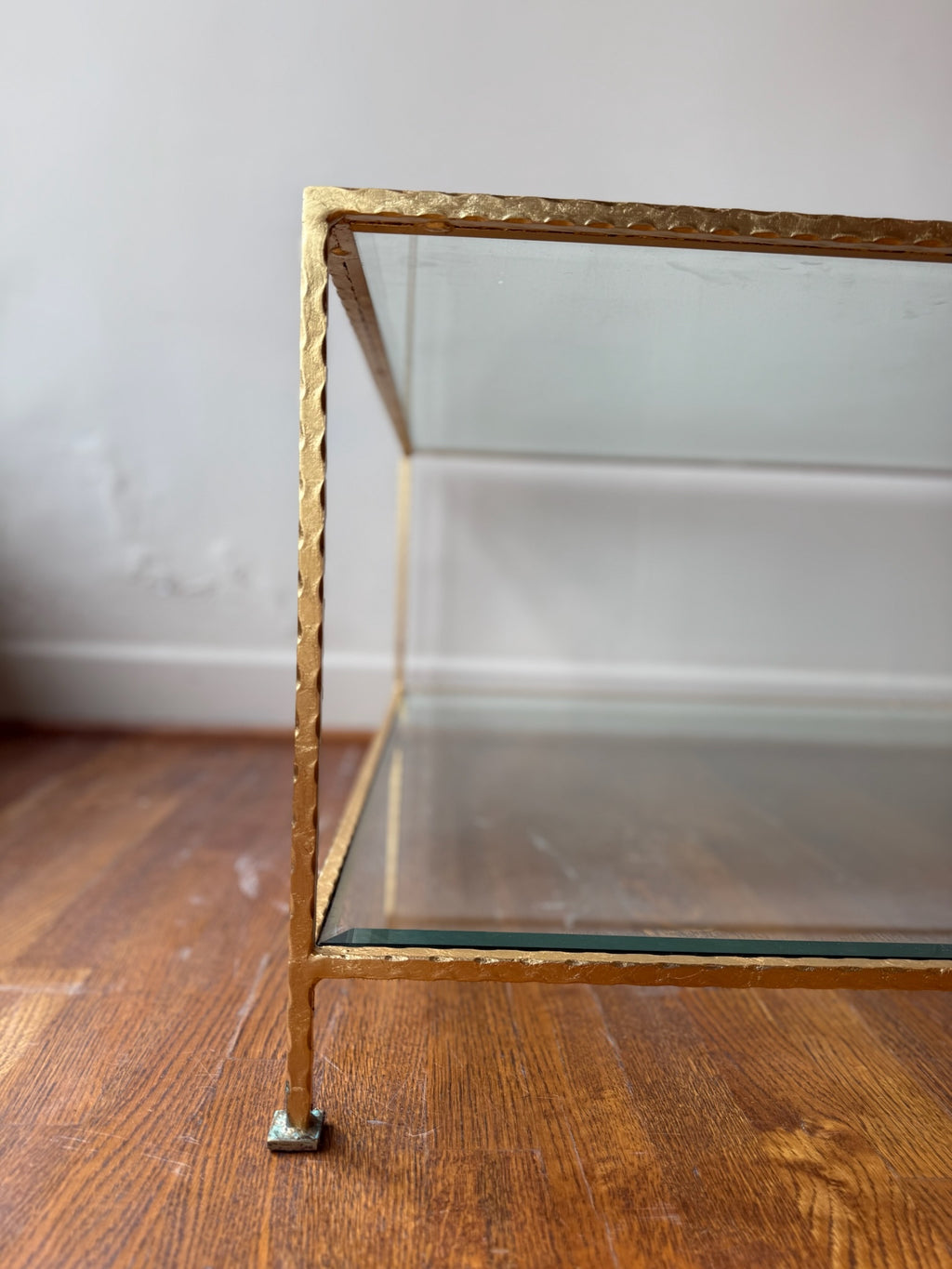 Glass & Brass Coffee Table