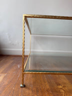 Glass & Brass Coffee Table