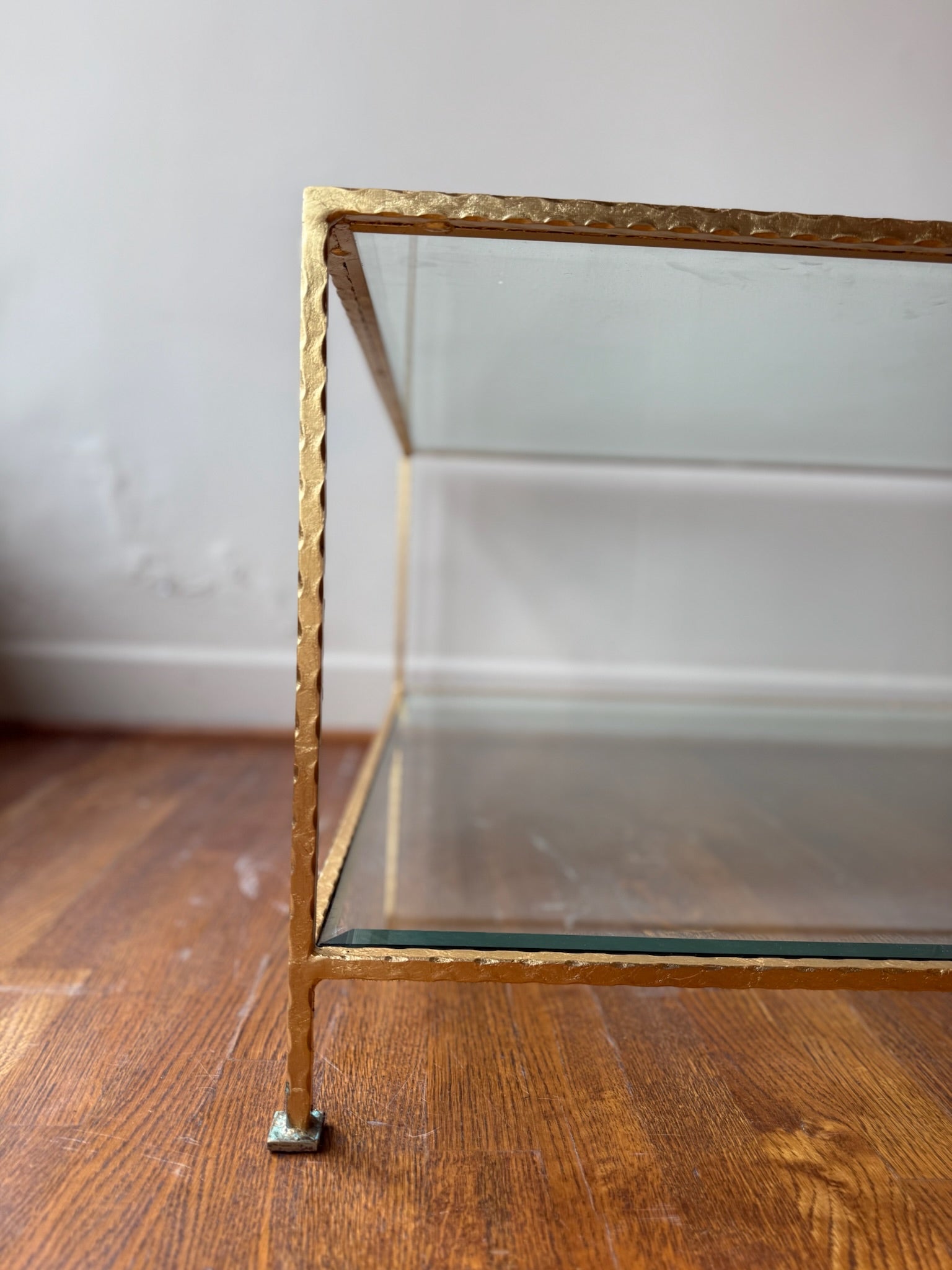 Glass & Brass Coffee Table