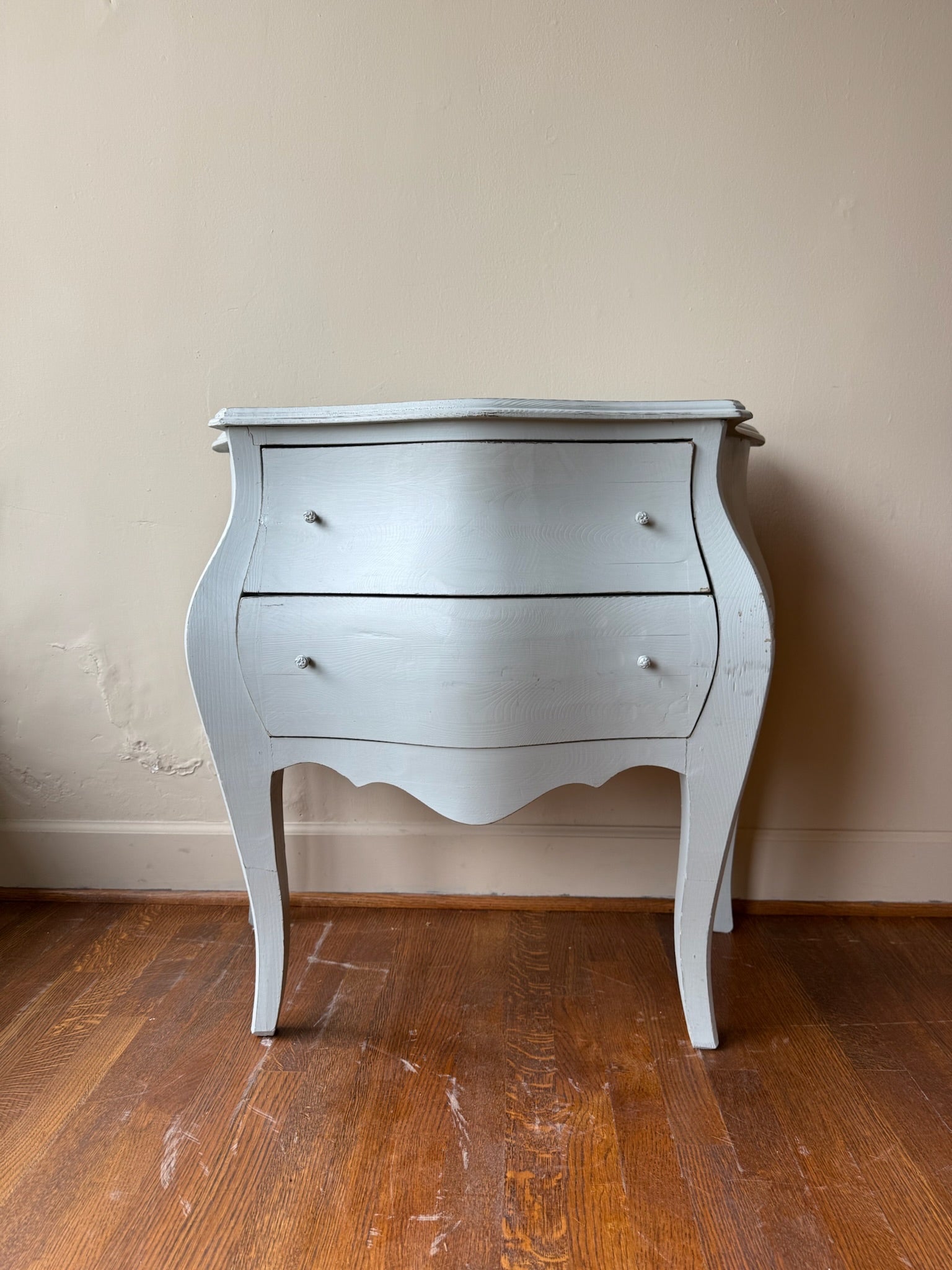 Pair of Louis XV Style Painted Wooden Nightstands