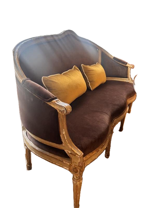 French Louis XVI Period 18th century settee - 67"W x 25"D x 41.5"H