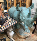 Bronze Rhinoceros Sculpture
