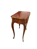 French Louis XV Style Marquetry Side Table