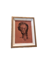 Framed Abstract Portrait Art Print - Garufi